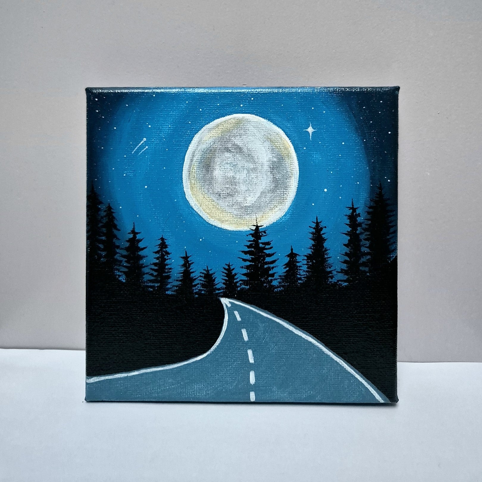 Midnight Road to Blue Horizons – Dreamy Arts by Shri and Krish